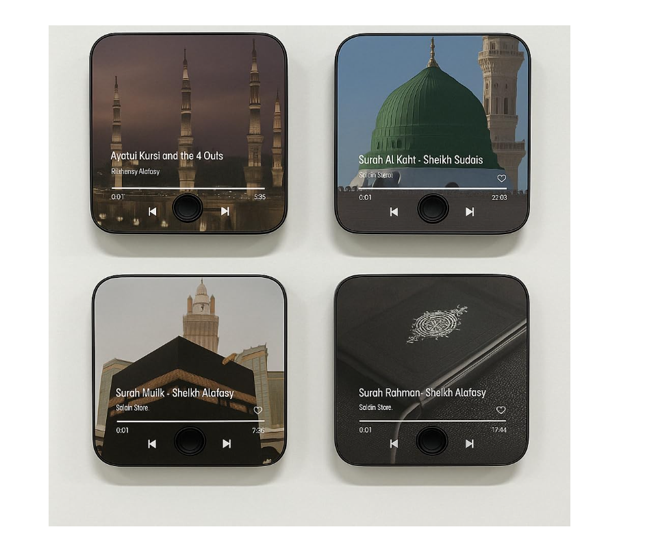 High Quality Custom Quran Music Fridge Large for Ramadan Christmas School Wedding ACryl Plastic Gift Square Shape Home Souvenir